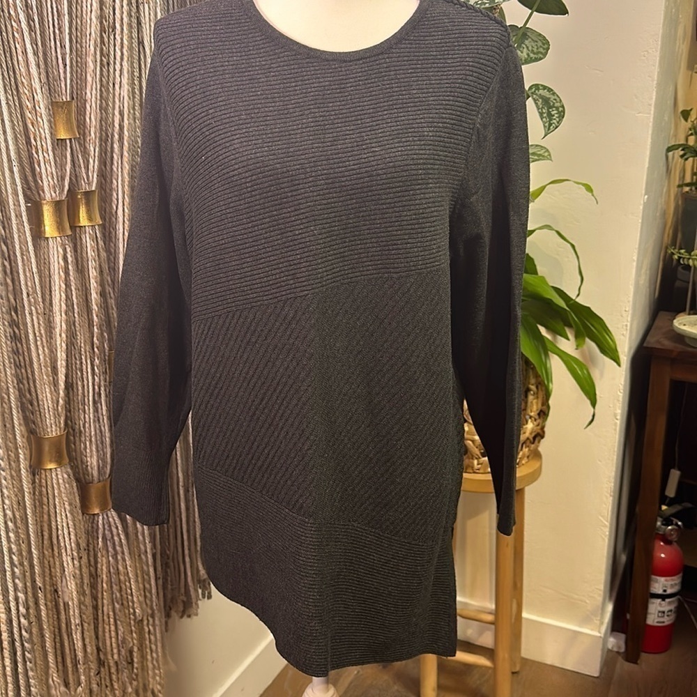 Chicos Asymmetrical Sweater